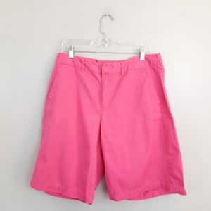 Khakis International Design Woman Pink High Waisted Shorts